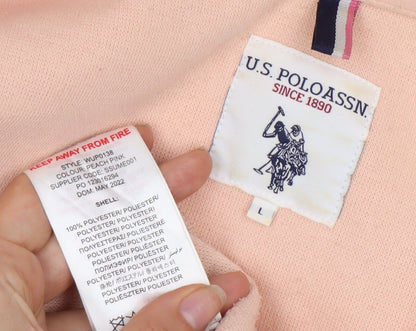 U.S. Polo Assn. Women's Pink Basic Jacket L