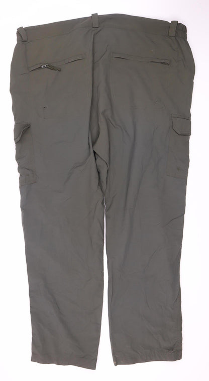 Mountain Warehouse Men's Green Cargo Trousers Size 42