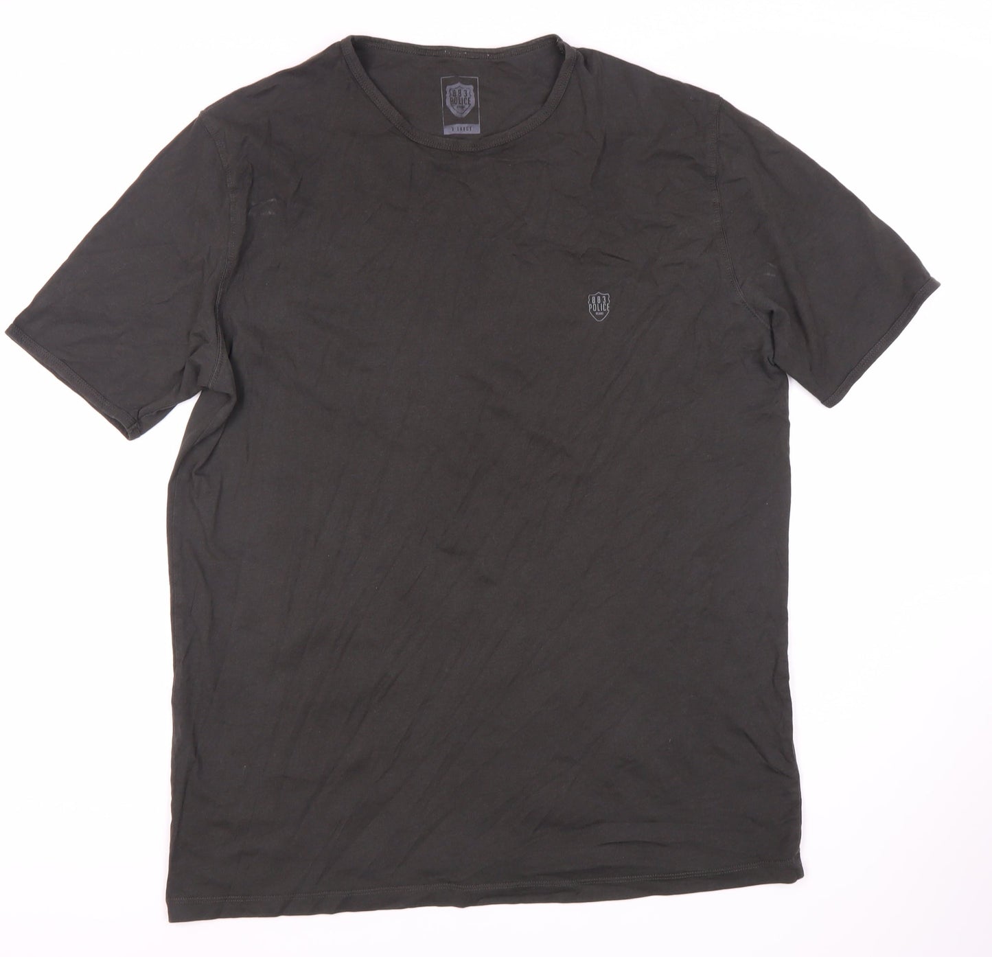 883 Police Mens Black XL Crew Neck T-Shirt