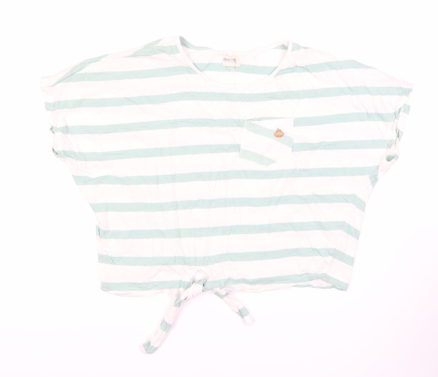 Womens UK Size 12 Saltrock Multicoloured Cropped T-Shirt