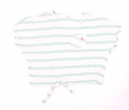Womens UK Size 12 Saltrock Multicoloured Cropped T-Shirt