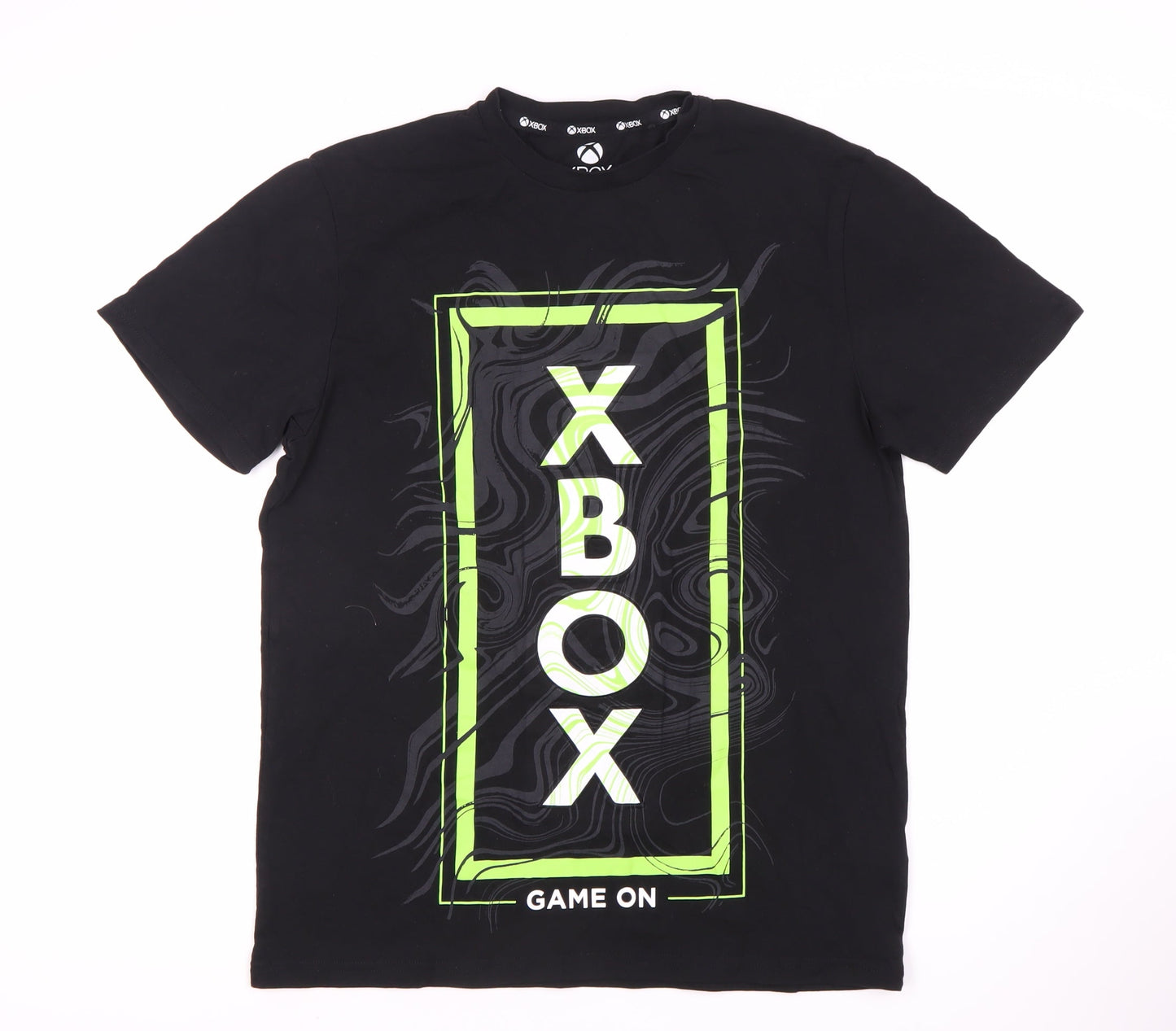 Xbox Black Men's T-Shirt M Graphic Logo Short Sleeve