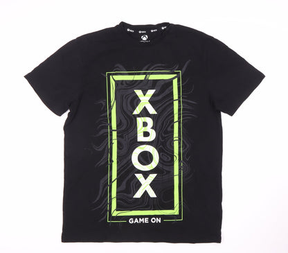 Xbox Black Men's T-Shirt M Graphic Logo Short Sleeve