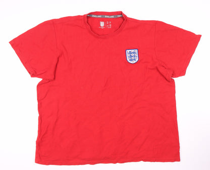 Mens UK Size 2XL Fanatics Red  T-Shirt