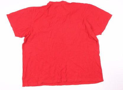 Mens UK Size 2XL Fanatics Red  T-Shirt