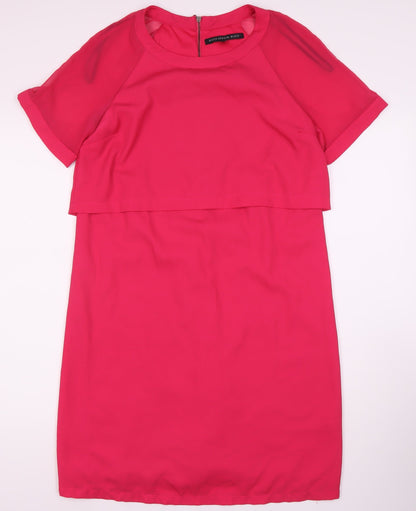Betty Jackson Black Pink Women’s Shift Dress Size 14