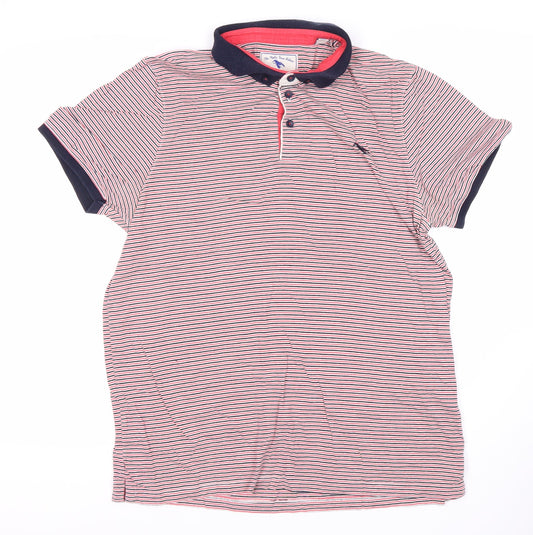 Ted Baker Men's Multicoloured Striped Polo Shirt, Size S