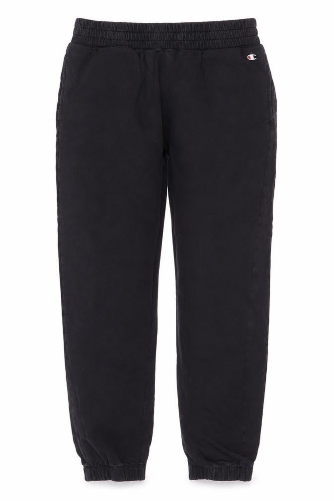 Front view of Champion Black Joggers, unisex, small, activewear
