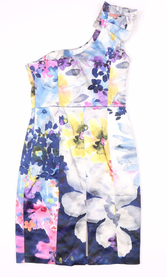 Coast Women's Multicoloured Floral Dress Size 12