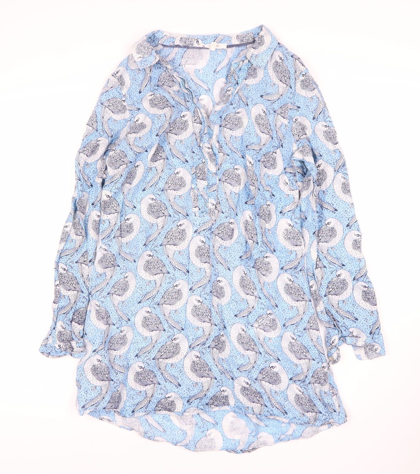 Womens UK Size 10 White Stuff Blue Tunic Blouse