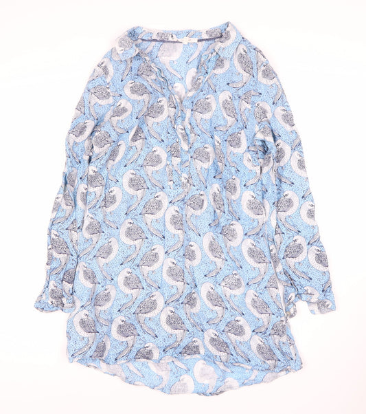 Womens UK Size 10 White Stuff Blue Tunic Blouse