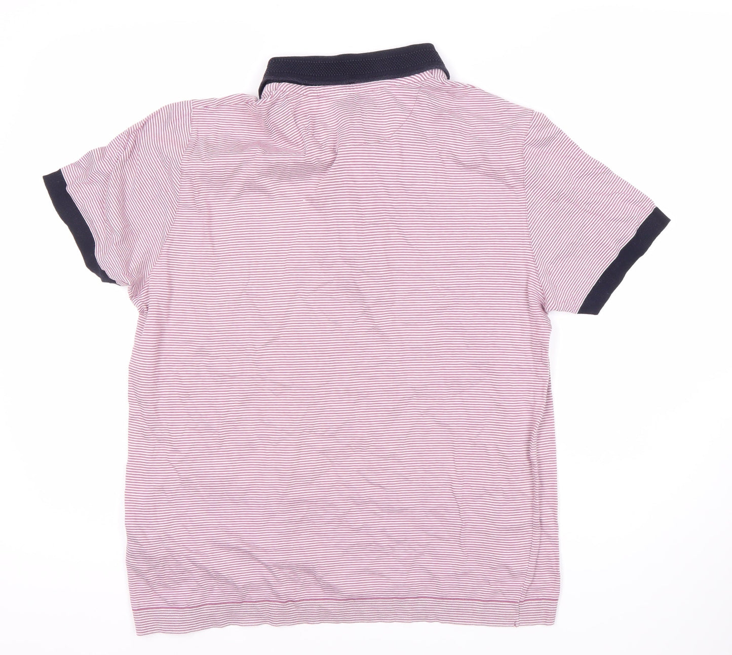 Ted Baker Men's Pink Striped Polo Shirt A