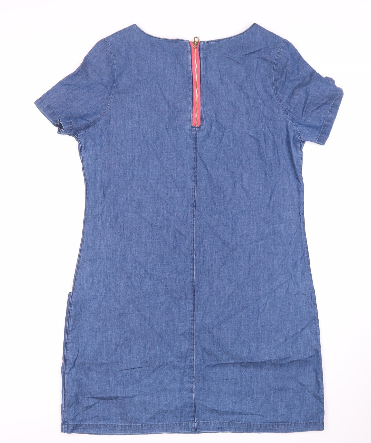 Joules Women's Blue Size 8 Denim Dress