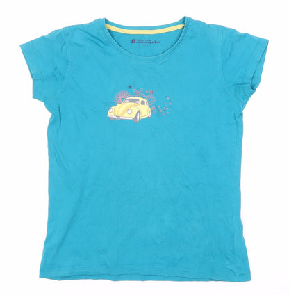 Mountain Warehouse Girls Blue Graphic T-Shirt 13-14 Years