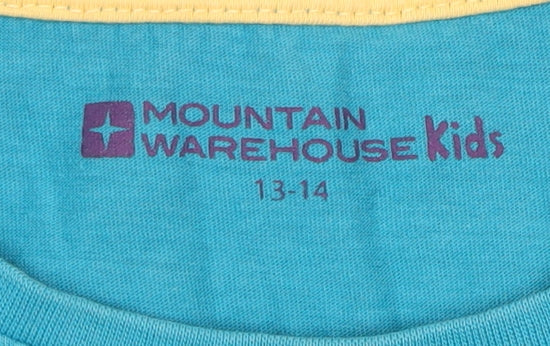 Mountain Warehouse Girls Blue Graphic T-Shirt 13-14 Years