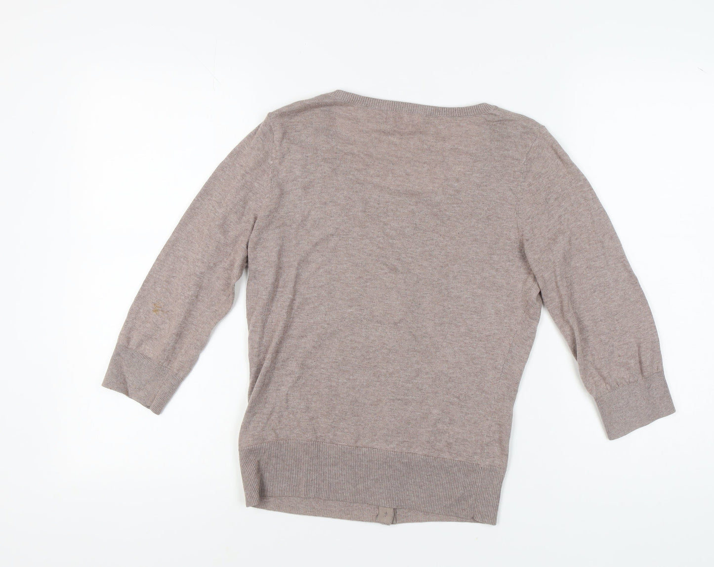 Womens UK Size 10 Monsoon Beige Cardigan Jumper