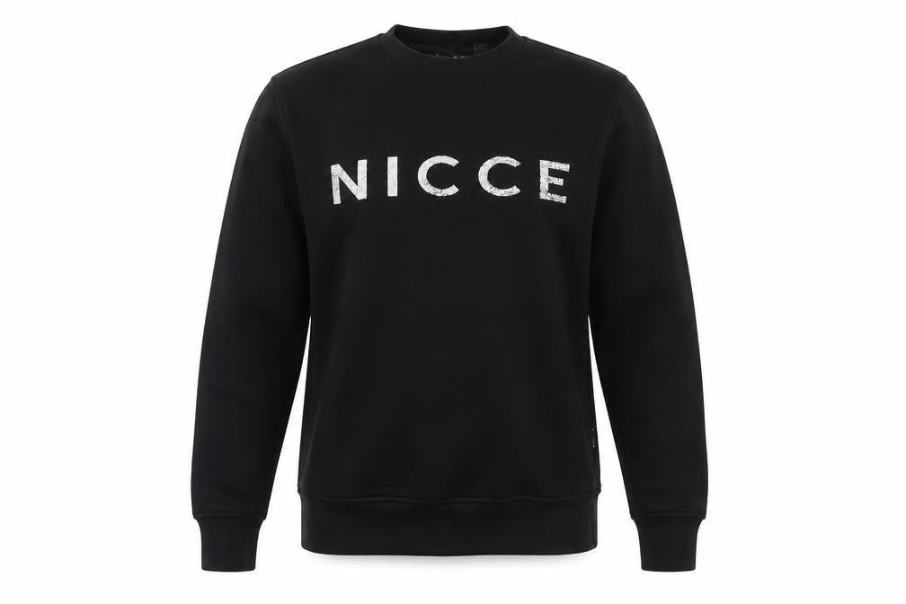 Mens UK Size XS NICCE Black Pullover Sweatshirt