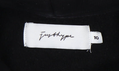 Just Hype Women's Black Pullover Hoodie - Size 10