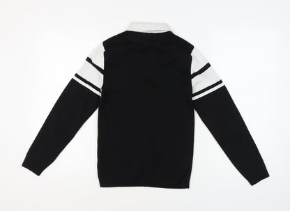 Womens UK Size S River Island Black Full Zip Jumper