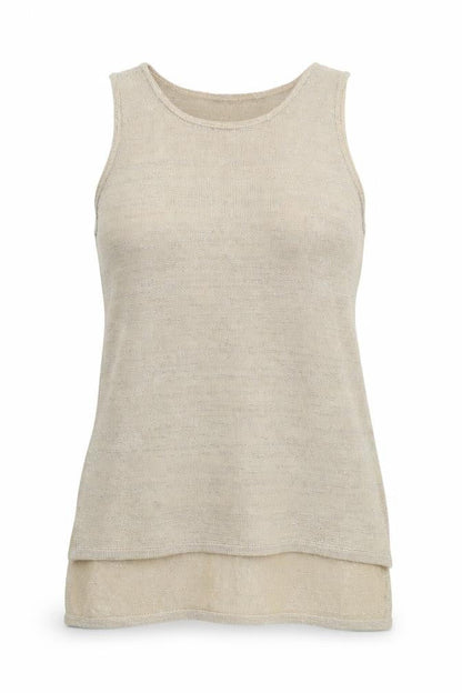 Womens UK Size 10 River Island Beige Basic Tank