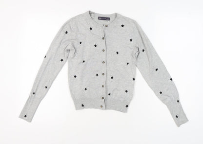 Womens UK Size 6 Marks and Spencer Grey Cardigan Jumper