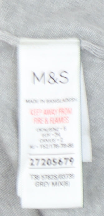 Womens UK Size 6 Marks and Spencer Grey Cardigan Jumper