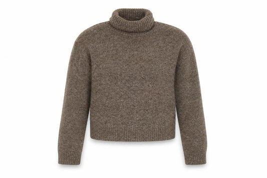 Pacific Republic Teen Brown Roll Neck Jumper Size 12