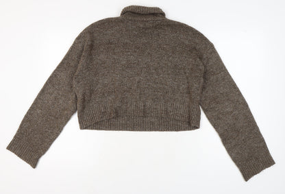 Pacific Republic Teen Brown Roll Neck Jumper Size 12