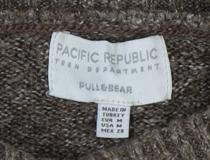 Pacific Republic Teen Brown Roll Neck Jumper Size 12