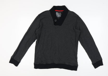 Next Men's Black Medium Striped Pullover Jumper