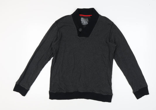 Next Men's Black Medium Striped Pullover Jumper