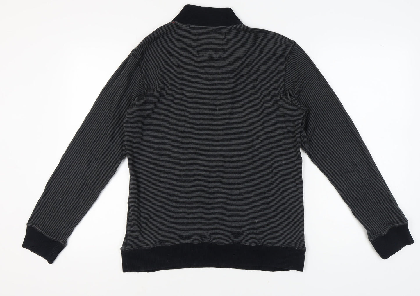 Next Men's Black Medium Striped Pullover Jumper