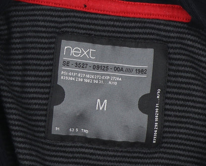 Next Men's Black Medium Striped Pullover Jumper