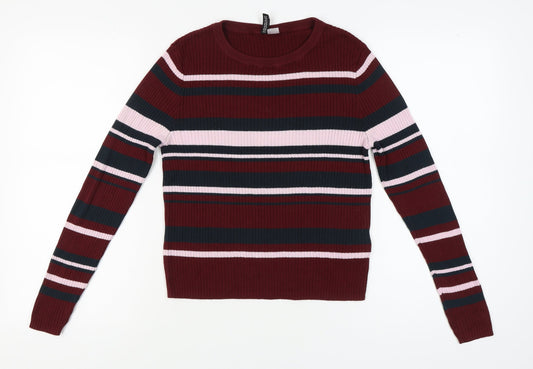 Womens UK Size L H&M Multicoloured Pullover Jumper