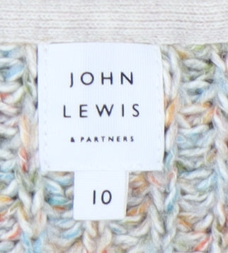 Womens UK Size 10 John Lewis Multicoloured Pullover Jumper