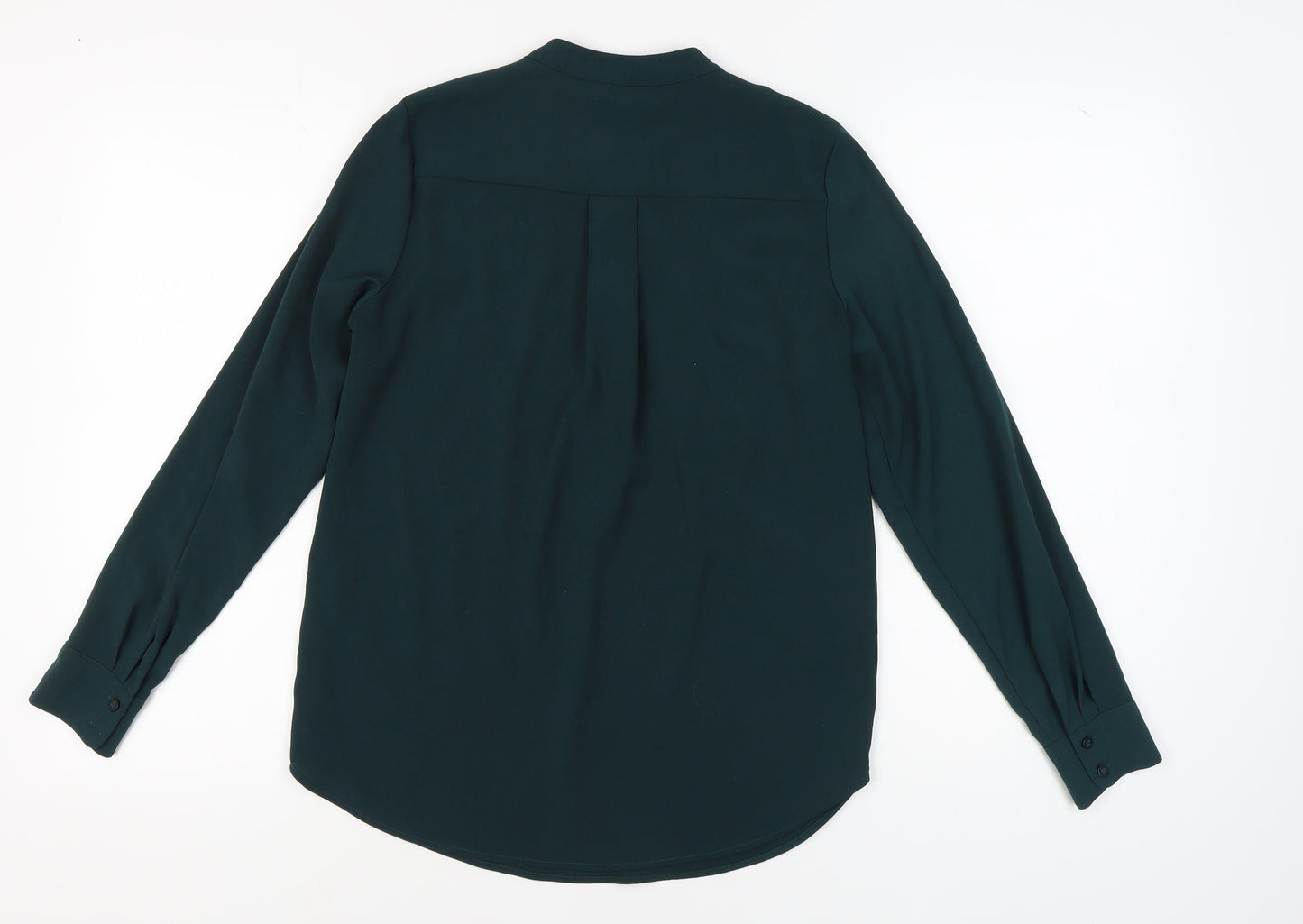 Womens UK Size 4 H&M Green Basic Blouse