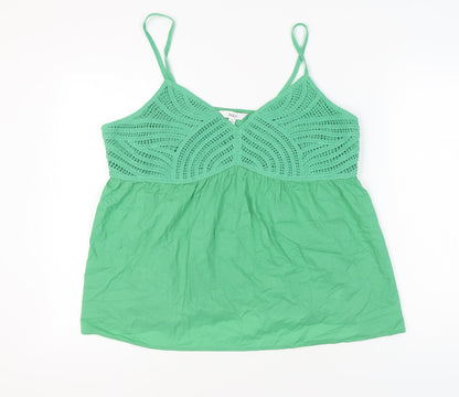 Womens UK Size 12 Marks and Spencer Green Camisole Tank