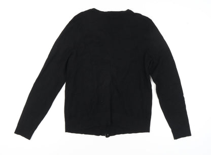 Womens UK Size L Jeanne Pierre Black Cardigan Jumper