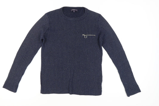 Limited Edition Women's Blue Crew Neck Jumper, Size 14