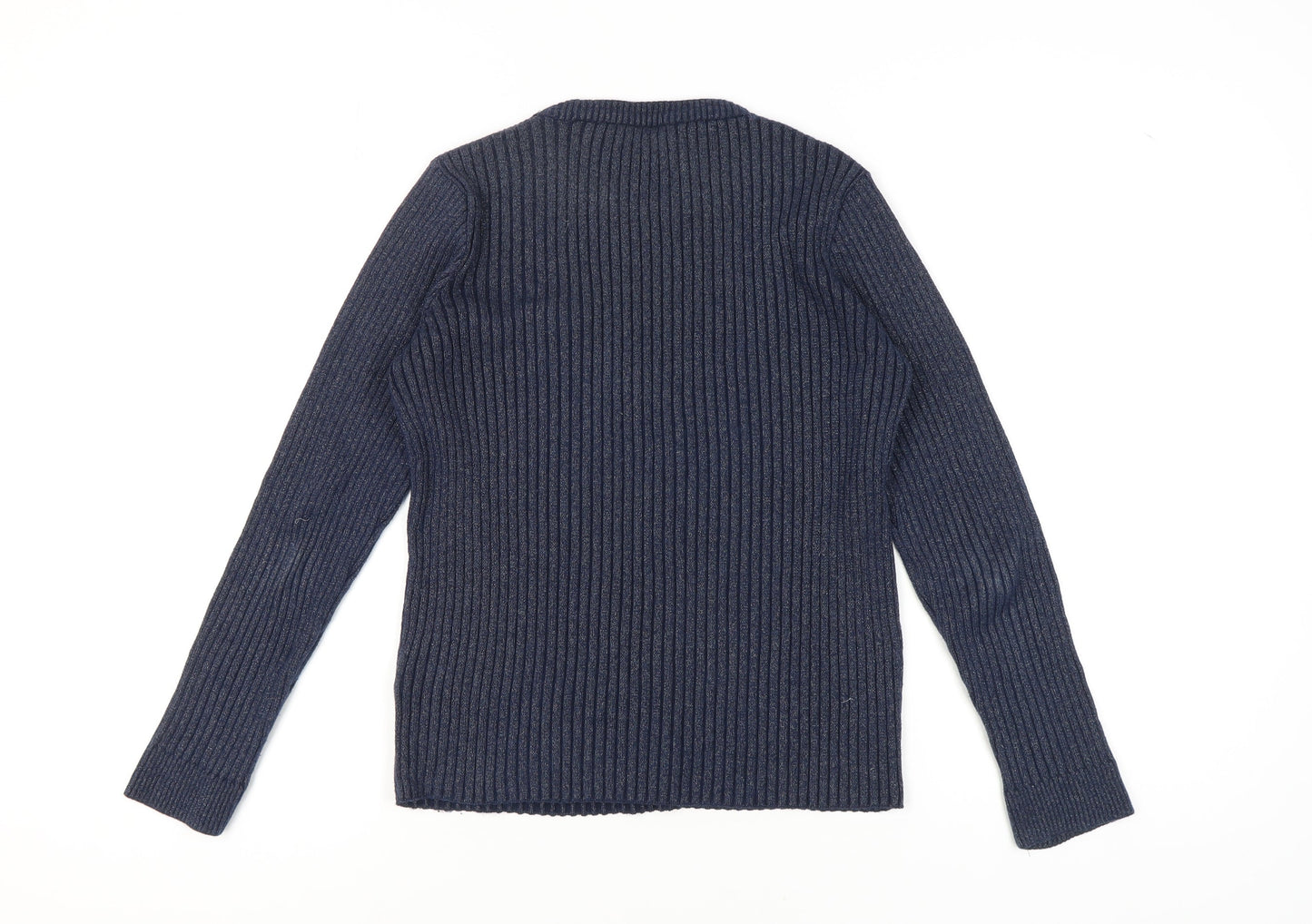 Limited Edition Women's Blue Crew Neck Jumper, Size 14