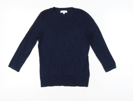 Womens UK Size 8 Warehouse Blue Pullover Jumper