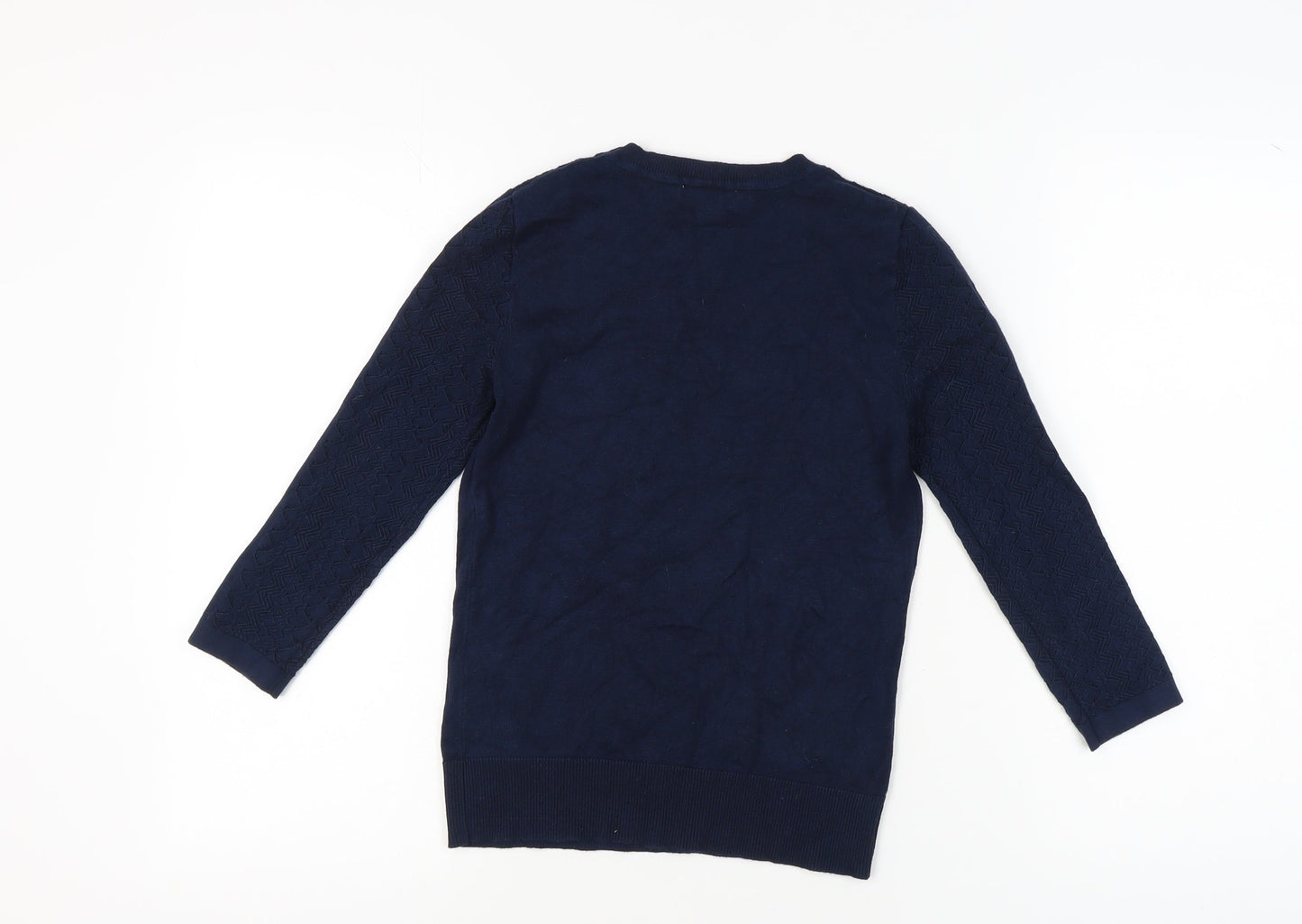 Womens UK Size 8 Warehouse Blue Pullover Jumper