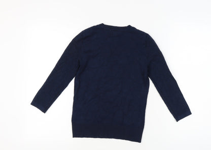 Womens UK Size 8 Warehouse Blue Pullover Jumper