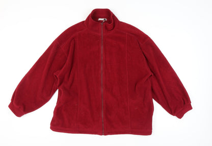 Womens UK Size 14 Marks and Spencer Red Basic Jacket