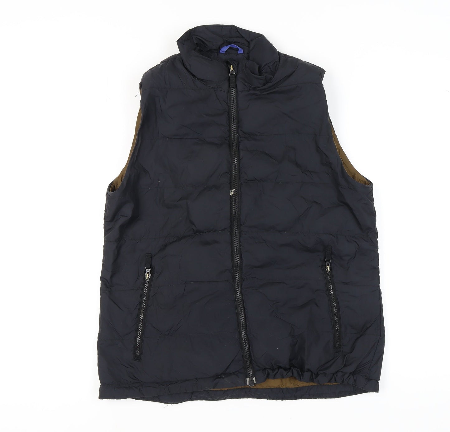 Mens UK Size M Lands' End Black Puffer Jacket