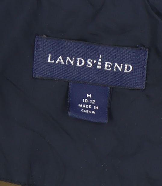 Mens UK Size M Lands' End Black Puffer Jacket