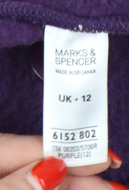 Womens UK Size 12 Marks and Spencer Purple Basic Jacket