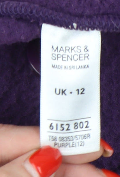 Womens UK Size 12 Marks and Spencer Purple Basic Jacket