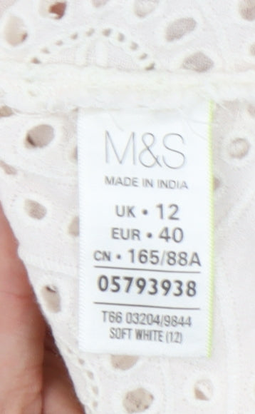 Marks and Spencer Women's White Dress Size 12