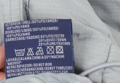 Camps Boys Grey Puffer Jacket Size 14Y Nautical Theme
